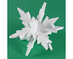 3D Mini Paper Snowflakes - Tracy Lynn Crafts